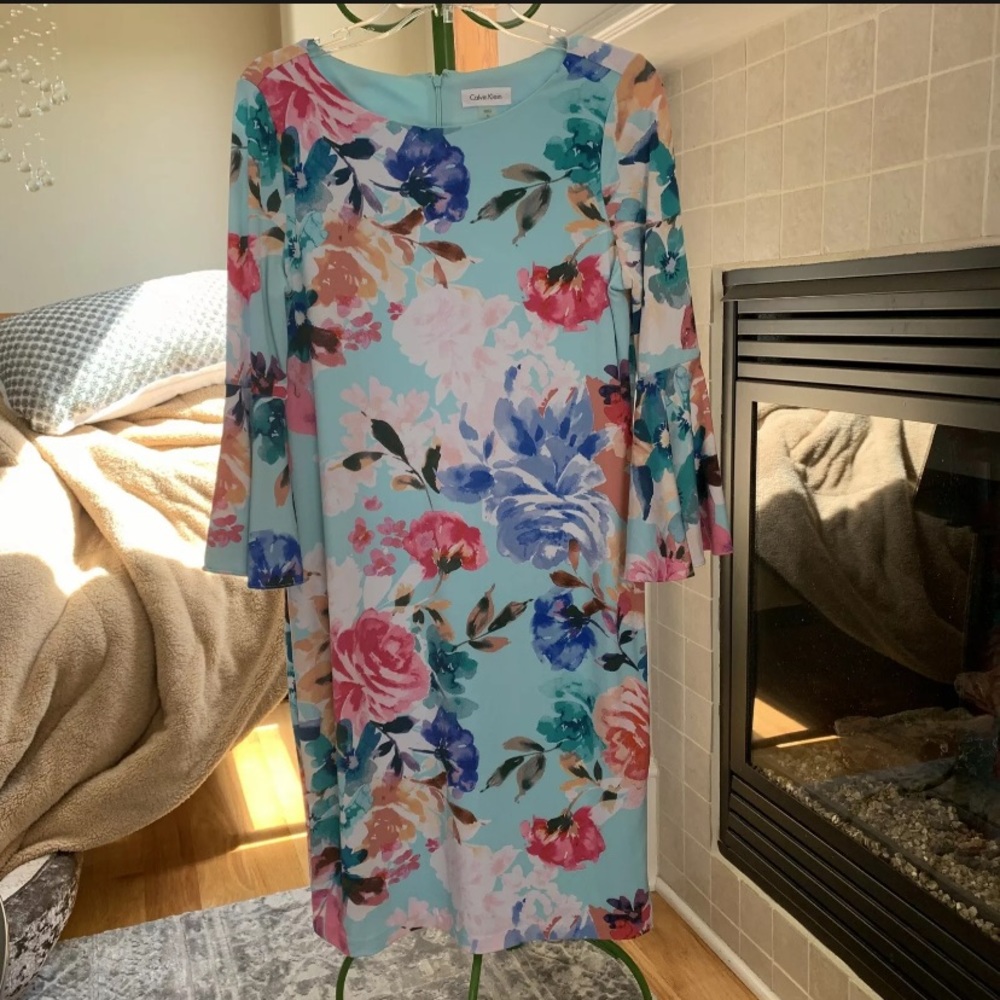 Calvin Klein floral dress size 8